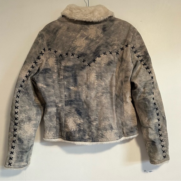 Vintaged Fur lining Jean Jacket by TwentyX Wrangler - Picture 2 of 5